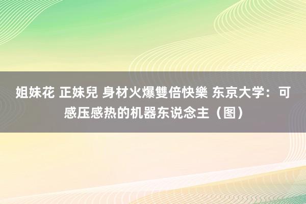 姐妹花 正妹兒 身材火爆雙倍快樂 东京大学：可感压感热的机器东说念主（图）