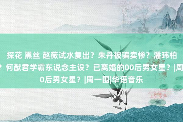 探花 黑丝 赵薇试水复出？朱丹被骗卖惨？潘玮柏补办婚典被嘲？何猷君学霸东说念主设？已离婚的00后男女星？|周一围|华语音乐