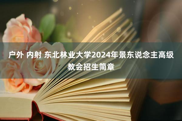 户外 内射 东北林业大学2024年景东说念主高级教会招生简章